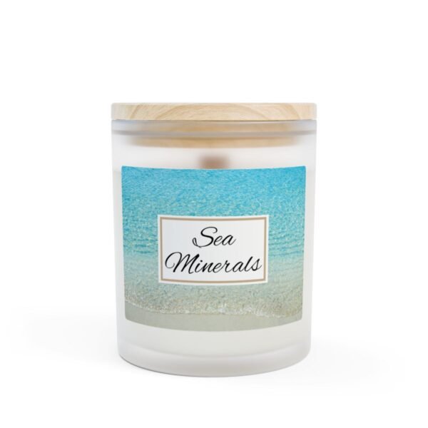 sea minerals wood wick candle
