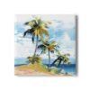 tropical retreat ceramic tile coaster square