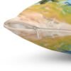 tropical retreat square pillow zipper close up