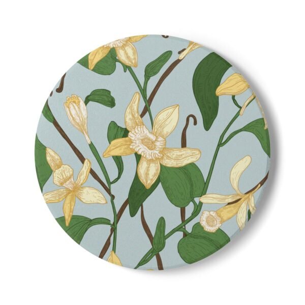 vanilla bean ceramic tile coaster round vanilla bean ceramic tile coaster round