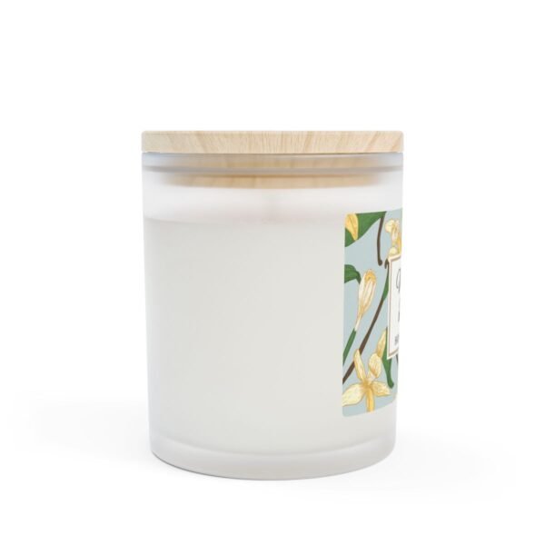 vanilla bean coconut soy wood wick candle side view