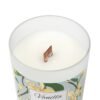 vanilla bean coconut soy wood wick candle top view