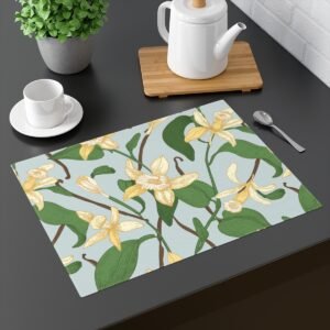 vanilla bean placemat on table