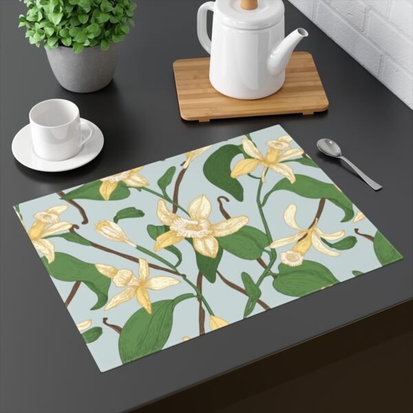 vanilla bean placemat on table vanilla bean placemat on table
