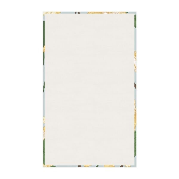 vanilla bean tea towel back view