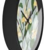 vanilla bean wall clock black side view