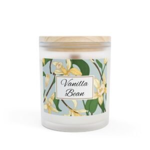 vanilla bean wood wick candle