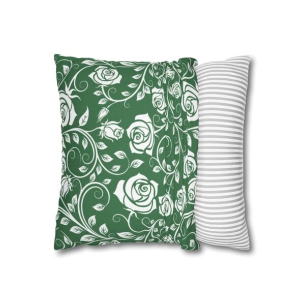 white green roses pillowcase cover no insert