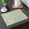 willow bough placemat on dark table