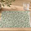 willow bough placemat on table with setting