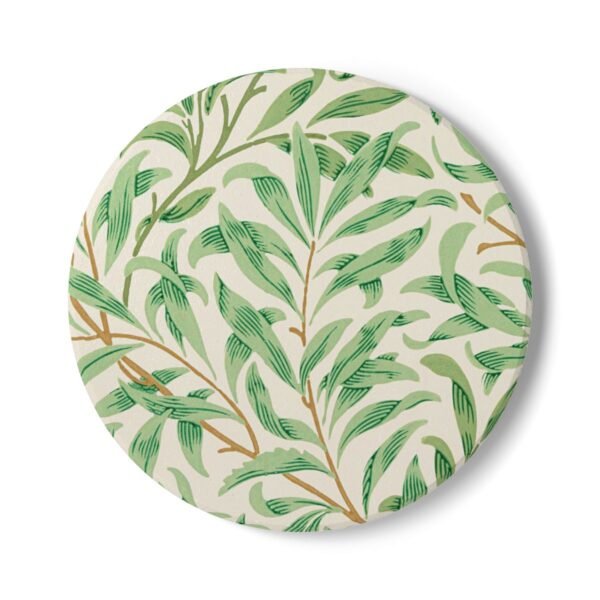 willow boughs ceramic tile coaster round willow boughs ceramic tile coaster round