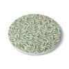 willow boughs ceramic tile coaster round angled view willow boughs ceramic tile coaster round angled view