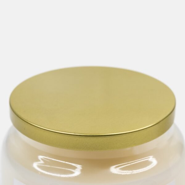 Double Wick Candle with Gold Lid