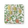 Fruit Morris hardboard coasters
