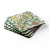 Fruit Morris hardboard coasters set of 4