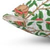 Fruit William Morris Square Pillow 14x14 close up of zipper closure Fruit William Morris Square Pillow 14x14 close up of zipper closure