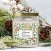Lemon Verbena Apothecary Candle with pinecones