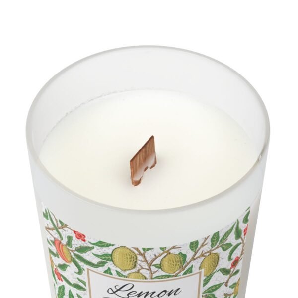 Lemon Verbena Wood Wick Candle top view