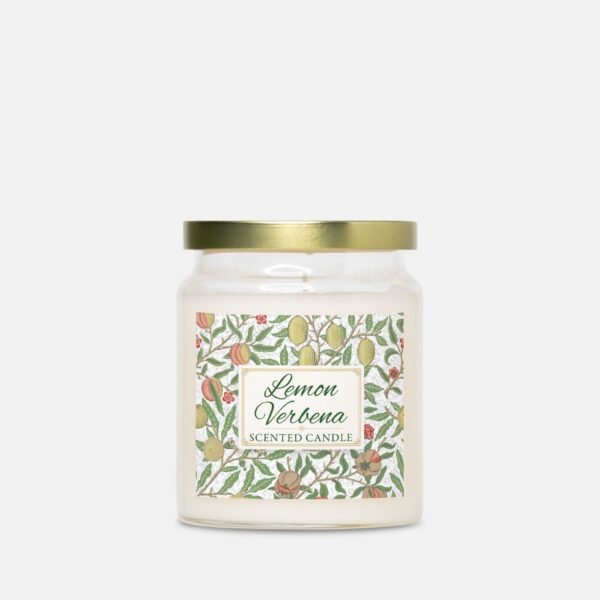 Lemon Verbena candle in apothecary jar