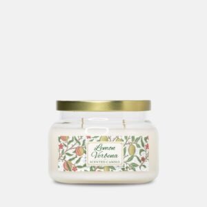 Lemon Verbena double wick candle in apothecary jar
