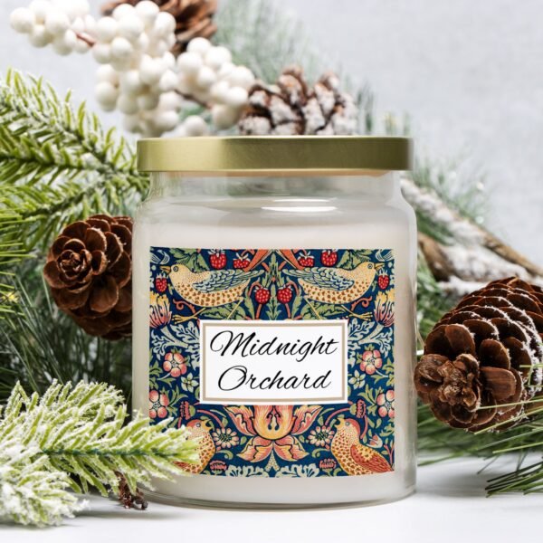 Midnight Orchard apothecary candle with pinecones Midnight Orchard apothecary candle with pinecones