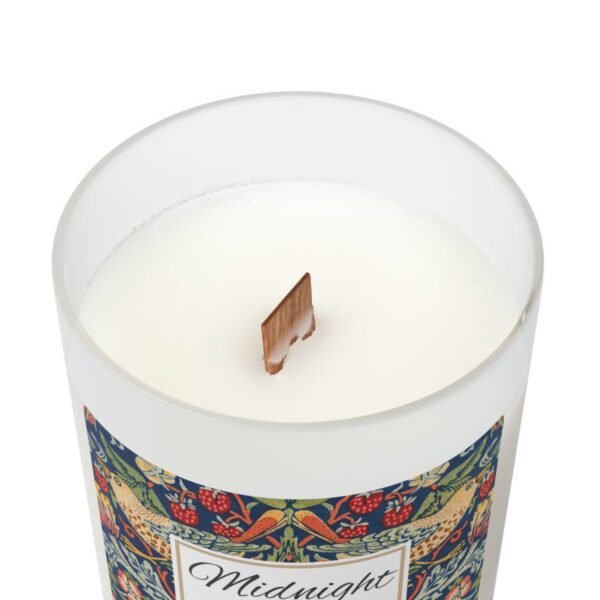 Midnight Orchard wood wick candle top view