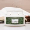 Oakmoss Amber candle in a double wick apothecary jar with pinecone Oakmoss Amber candle in a double wick apothecary jar with pinecone