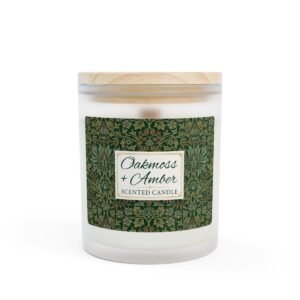 Oakmoss Amber wood wick candle