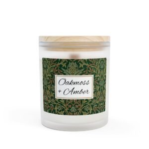 Oakmoss Amber wood wick candle