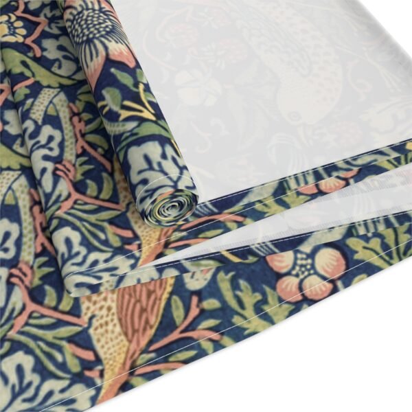 Strawberry Thief cotton table runner close up Strawberry Thief cotton table runner close up