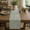 Willow Bough table runner on wood table Willow Bough table runner on wood table