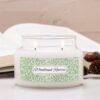 Woodland Reverie 2 wick apothecary candle with pinecones and acorns