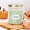 Woodland Reverie apothecary candle in kitchen with pumpkin Woodland Reverie apothecary candle in kitchen with pumpkin