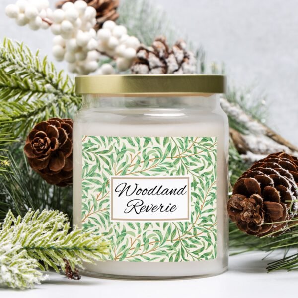 Woodland Reverie apothecary candle with pine needles and cones Woodland Reverie apothecary candle with pine needles and cones