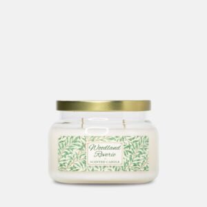 Woodland Reverie soy candle in 2 wick apothecary 12oz jar