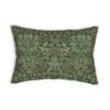 flower garden lumbar pillow back view