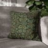 flower garden pillow on sofa