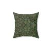 flower garden square pillow 14x14