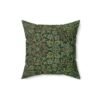 flower garden square pillow 16x16