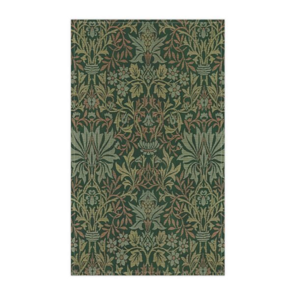 flower garden tea towel horizontal