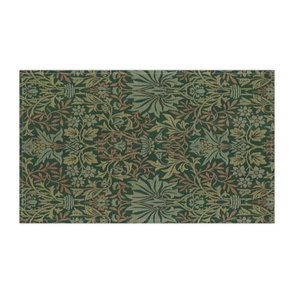 flower garden tea towel vertical