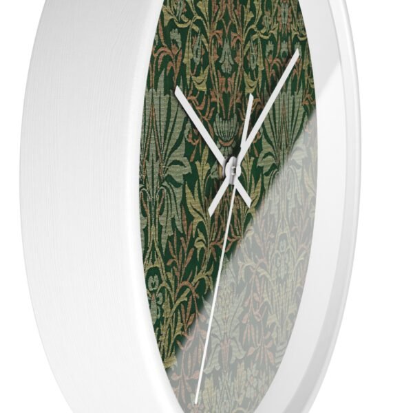 flower garden wall clock white frame white hands