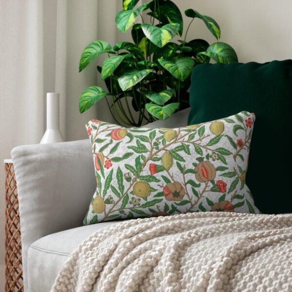 fruit william morris lumbar pillow on a sofa fruit william morris lumbar pillow on a sofa