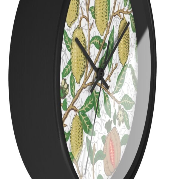 fruit william morris wall clock black side view fruit william morris wall clock black side view