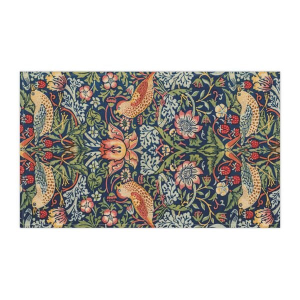 strawberry thief tea towel side view strawberry thief tea towel side view