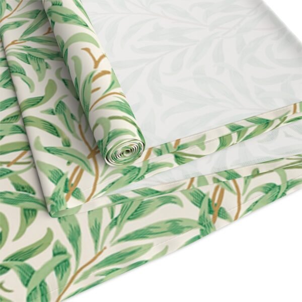 willow boughs table runner polyester close up willow boughs table runner polyester close up