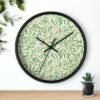 willow boughs wall clock Black Frame Black Hands over shelf