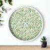 willow boughs wall clock White Frame White Hands over shelf