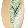 willow boughs wall clock Wood Frame Black Hands side view