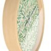 willow boughs wall clock Wood Frame White Hands side view